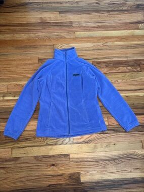 Columbia Full Zip Fleece Jacket Small Purple